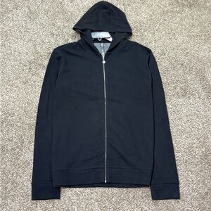 Vuori Men's Performance Waffle Full Zip Hoodie 2.0 Size Large Black